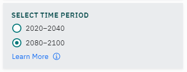 Figure of SLR-CIS tool time period controls